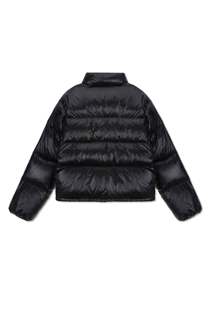 Matin Kim Small Logo Volume Down Jumper — Black