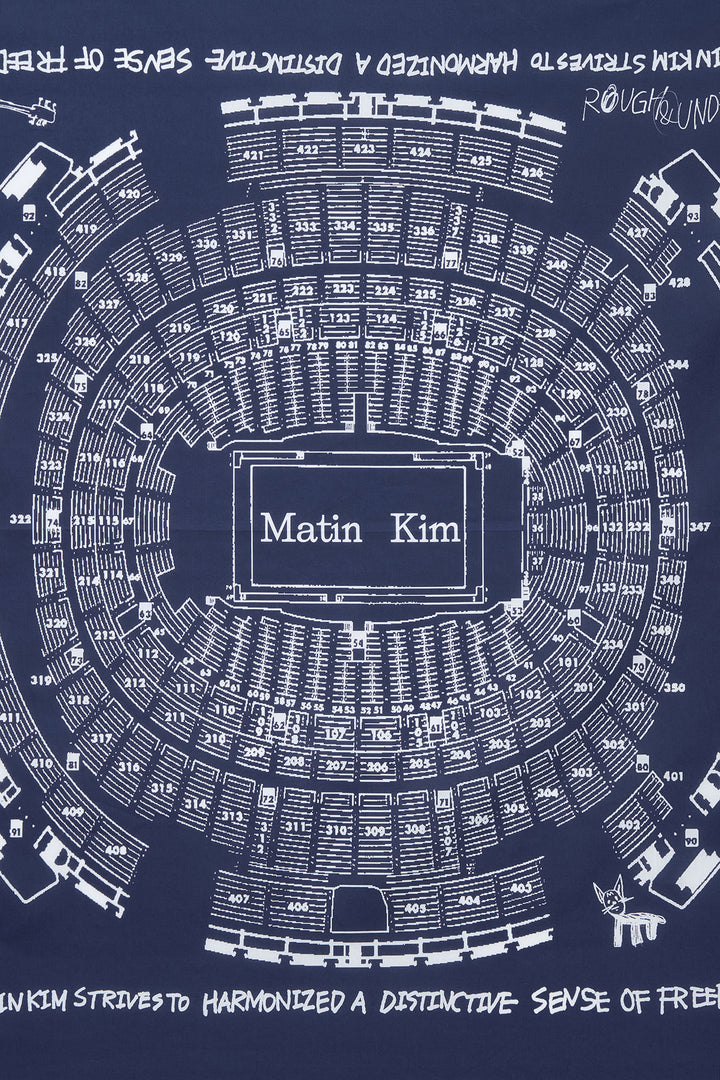 Matin Kim Logo Festa Bandana — Navy blue