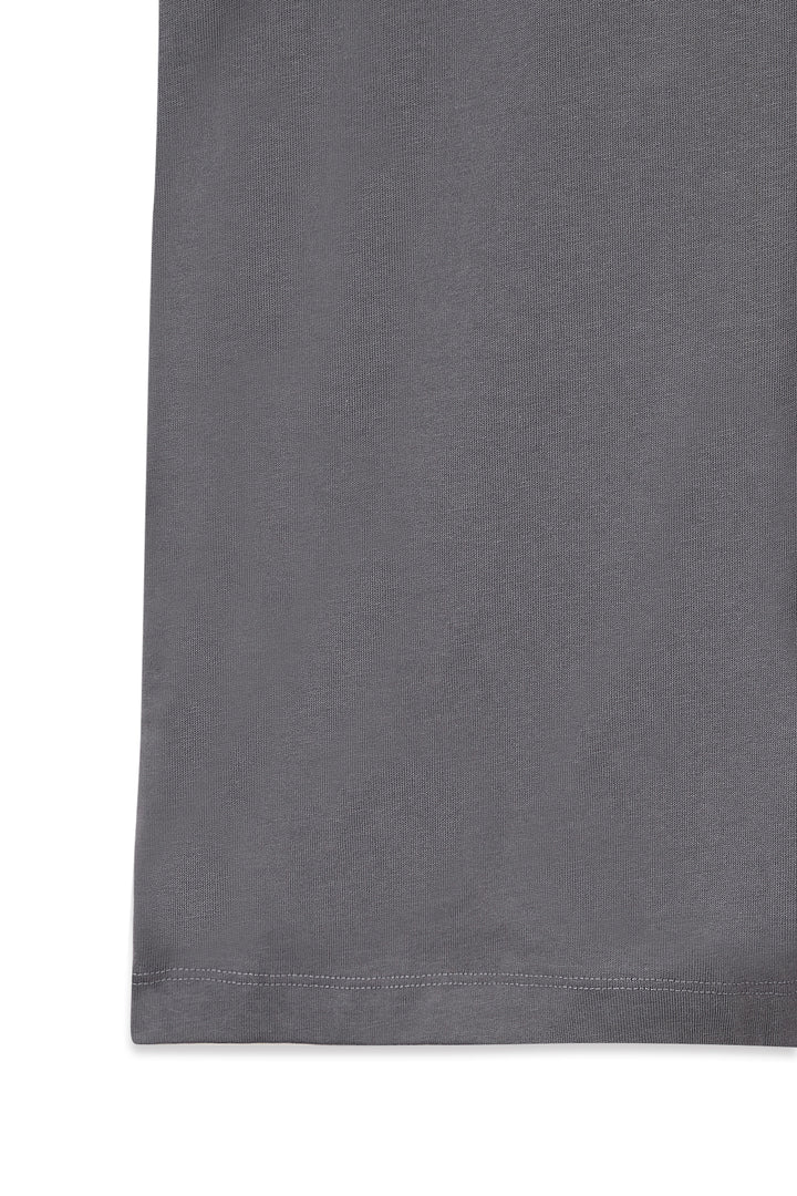 Matin Kim Vintage Logo Graphic Top — Charcoal