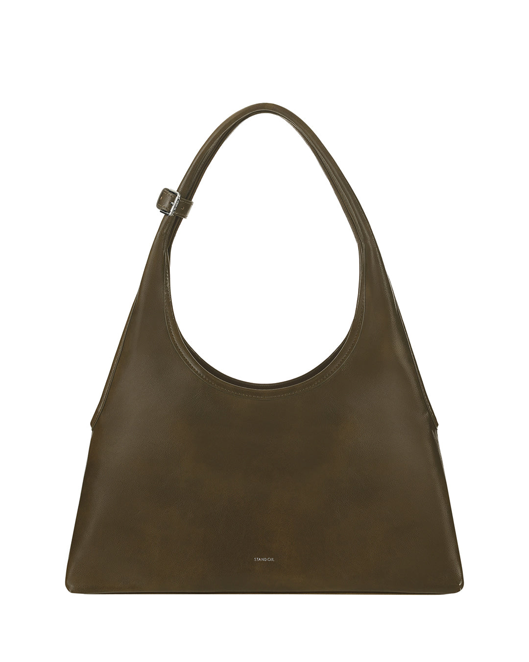 Stand Oil Ringo Bag Mini — Reversible Canvas &amp; Leather — Khaki Brown