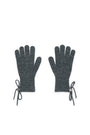 Matin Kim Ribbon Finger Hole Gloves — Charcoal
