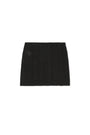 Matin Kim Mesh Logo Wrap Mini Skirt — Black