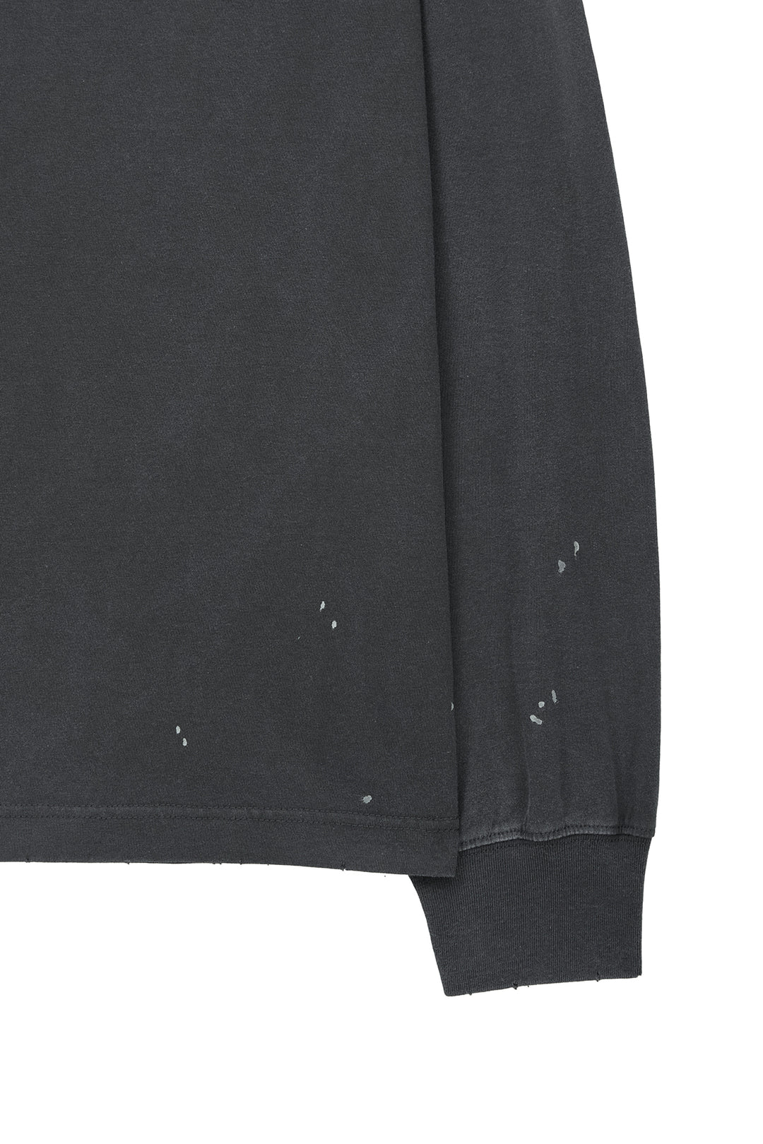 Matin Kim Vintage Washed Logo Top — Charcoal