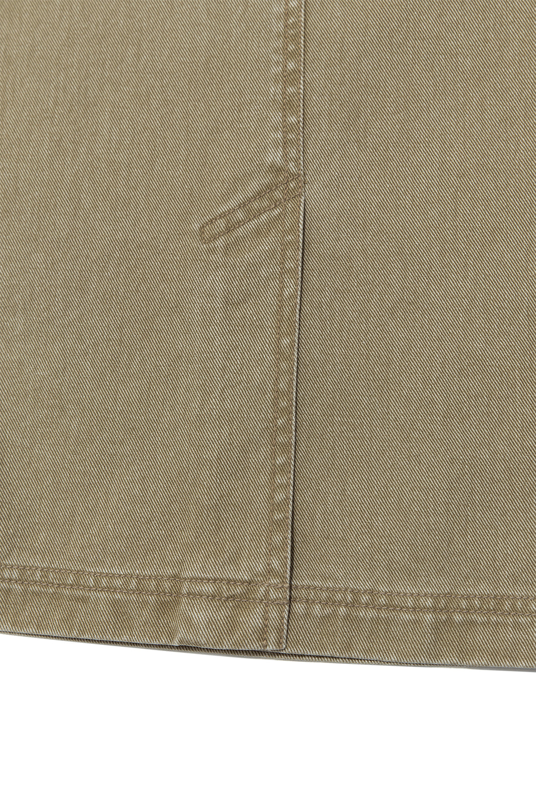 Matin Kim Side Pocket Point Midi Skirt — Khaki