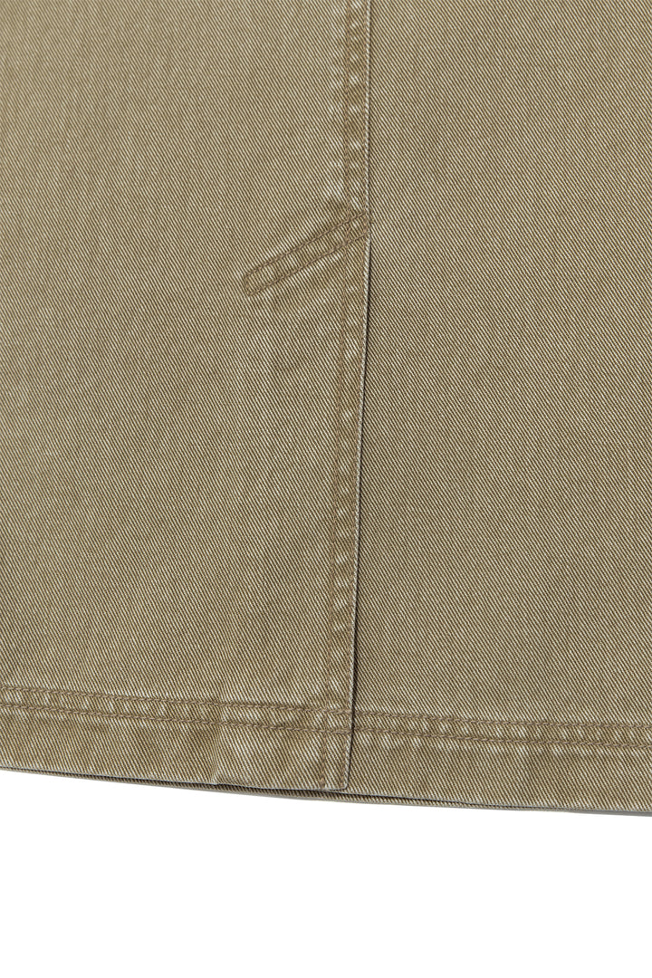 Matin Kim Side Pocket Point Midi Skirt — Khaki