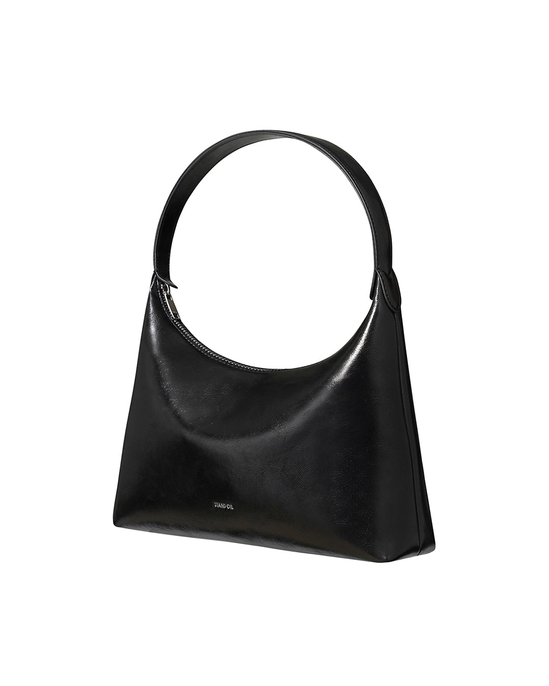 Stand Oil Plump Bag — Triangle Shoulder — Black