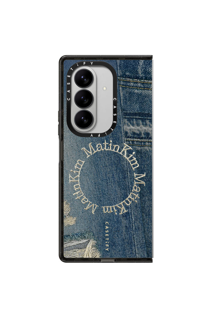 Matin Kim x Casetify Denim Circle iPhone Case — Blue