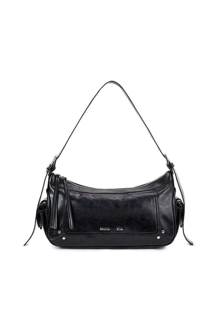 Matin Kim Rivet Point Quad Shoulder Bag — Charcoal