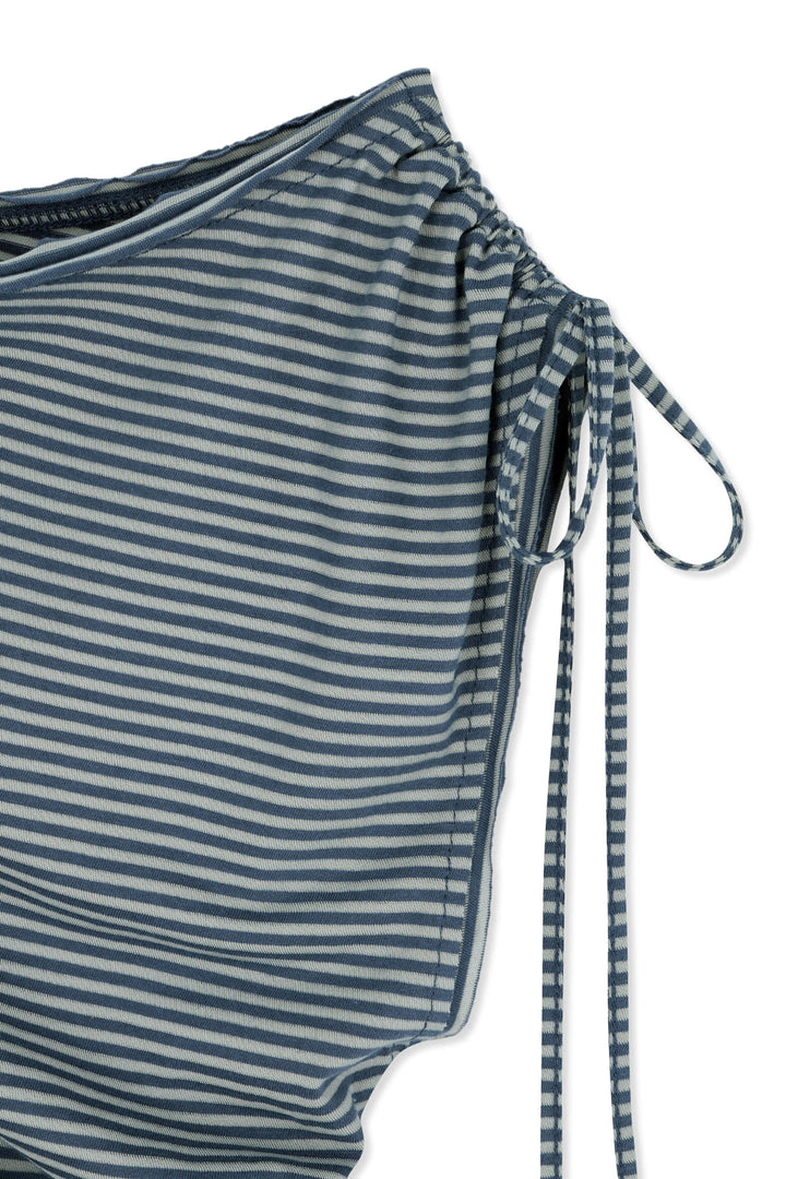 Matin Kim Draped Asymmetric Sleeveless Top — Blue