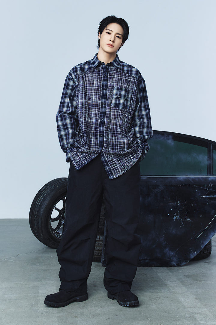 Matin Kim Multi Panel Parachute Pants — Black