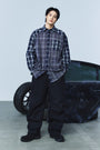 Matin Kim Multi Panel Parachute Pants — Black