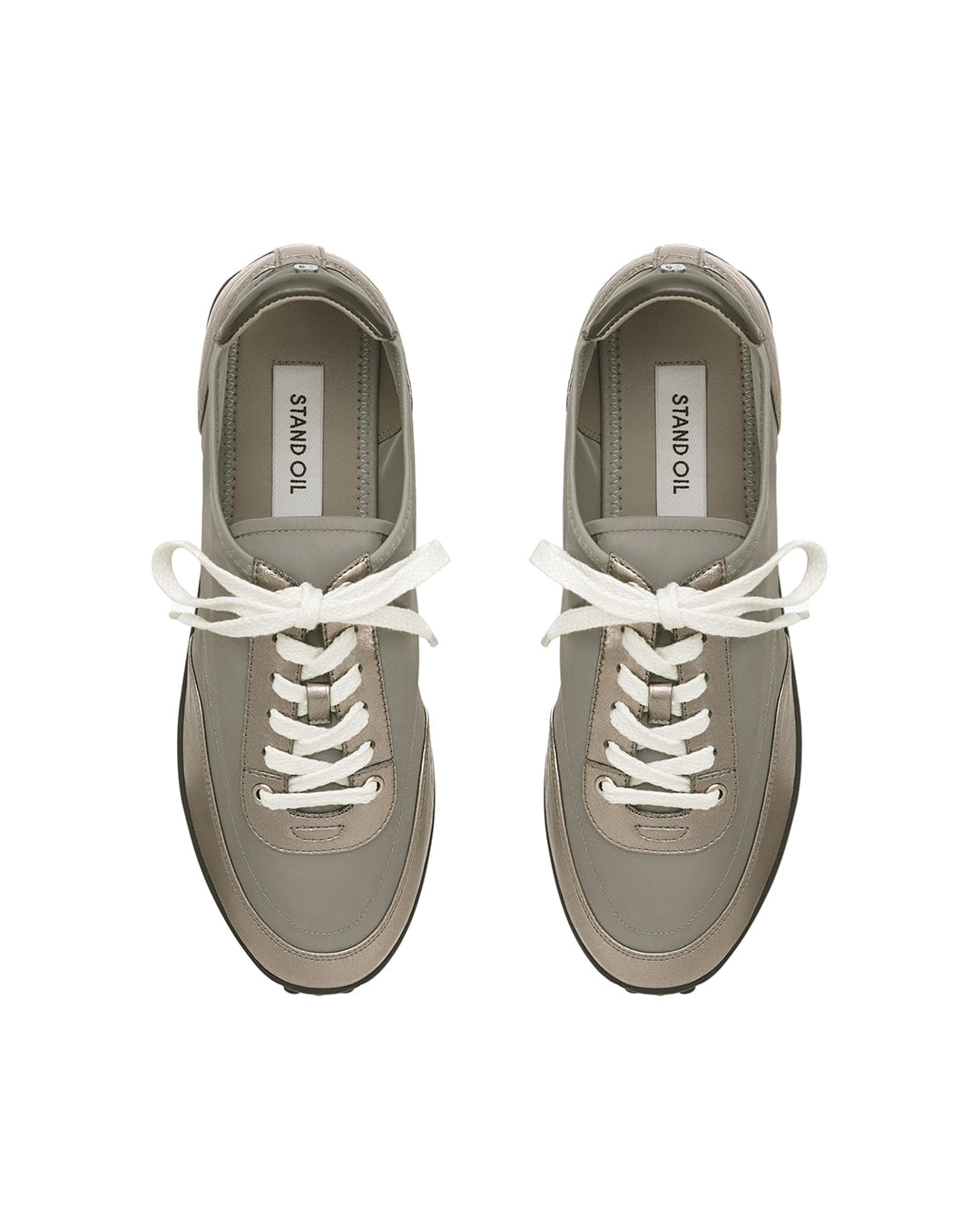 Stand Oil Sophie Flat Sneaker — Metallic Gray