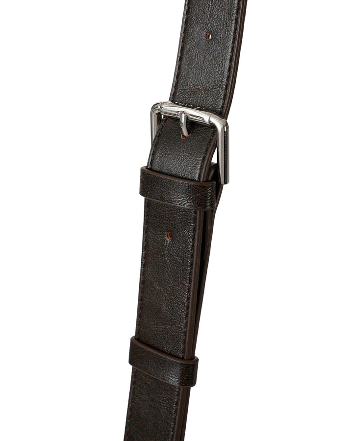 Stand Oil Joey Bag — Structured Crossbody — Maroon