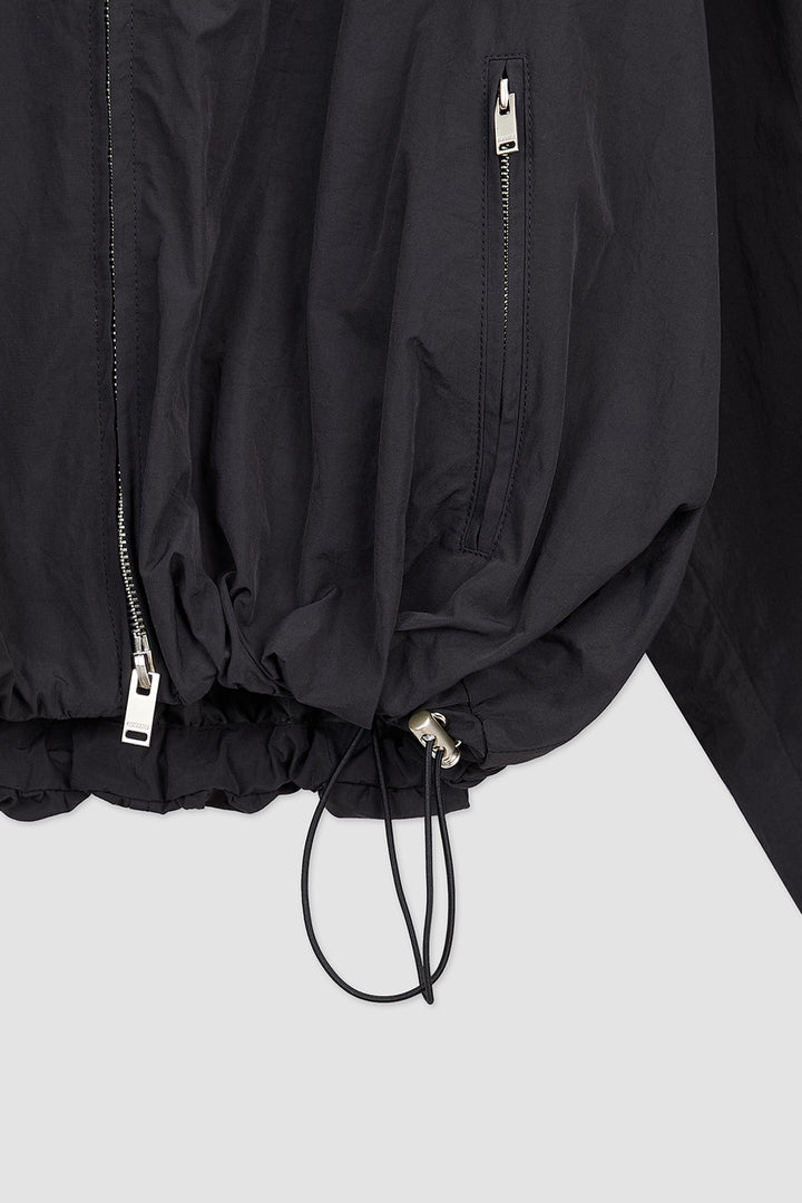 KIMMATIN Logo Embroidery Balloon Jumper — Black