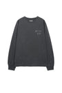 Matin Kim Vintage Washed Logo Top — Charcoal