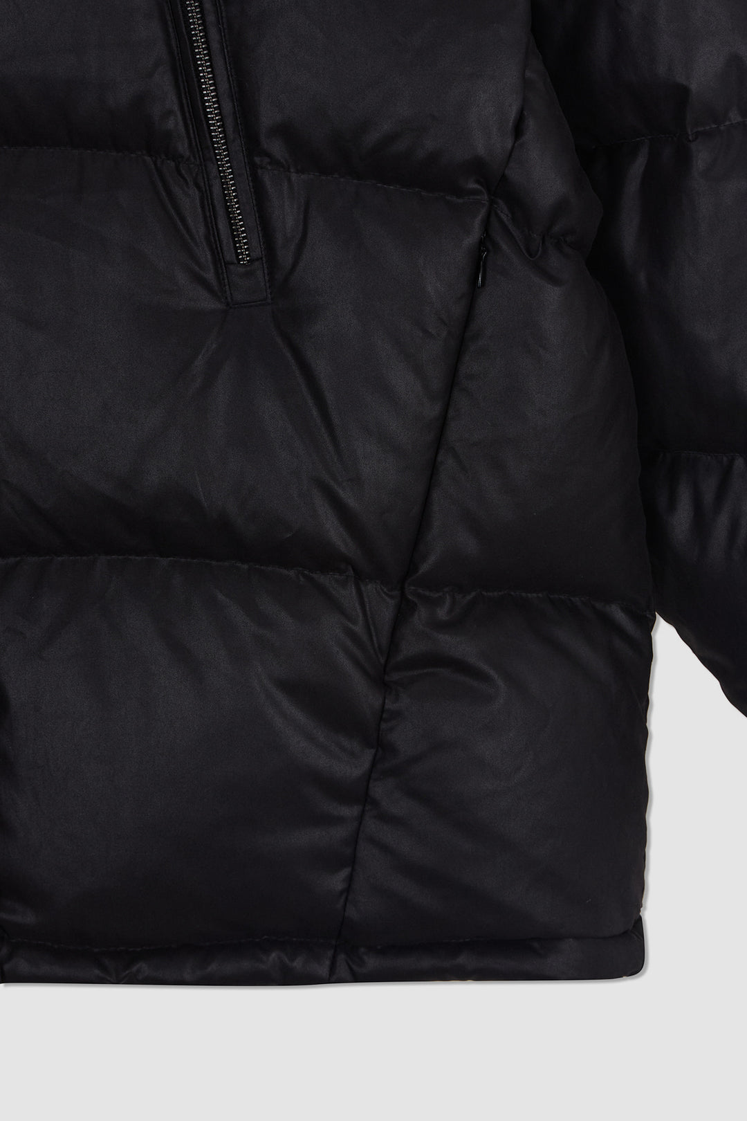 KIMMATIN Zipper Detail Goose Down Jumper — Black