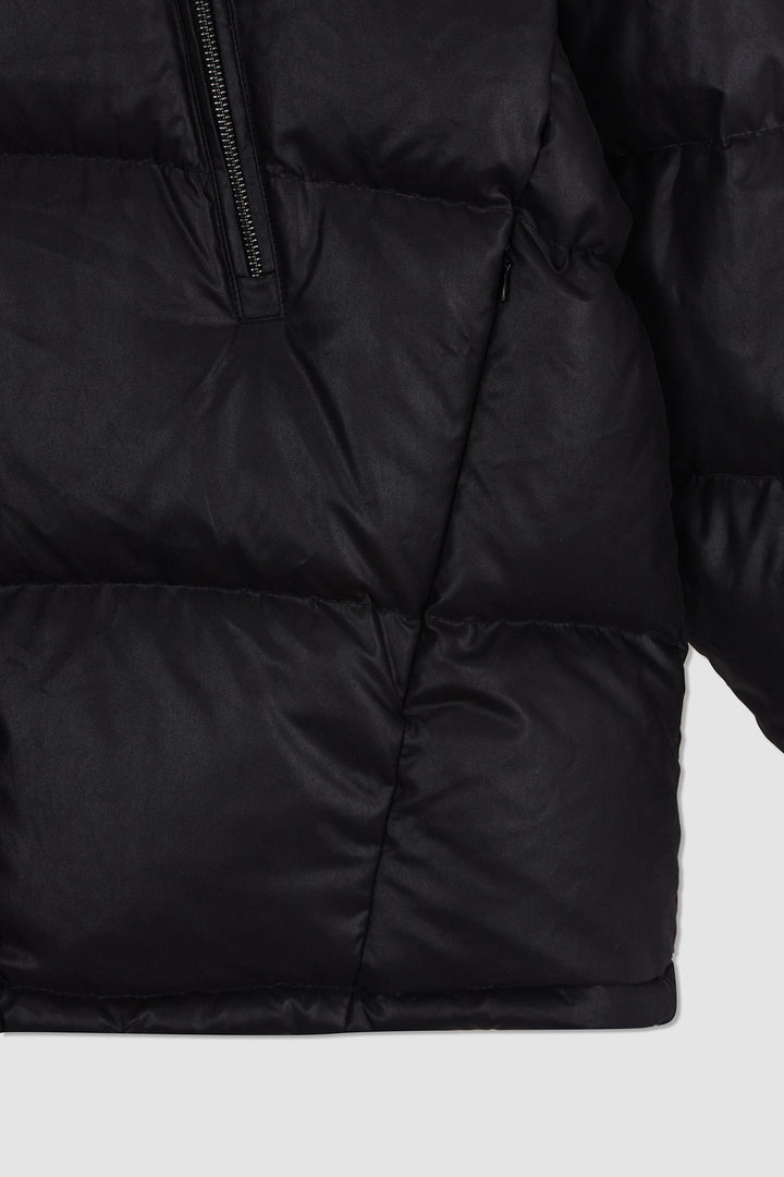 KIMMATIN Zipper Detail Goose Down Jumper — Black