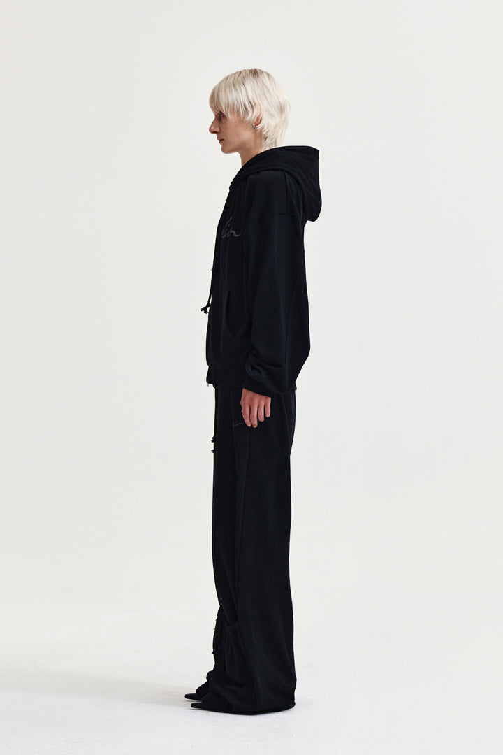 Matin Kim Drawstring Point Sweatpants — Black