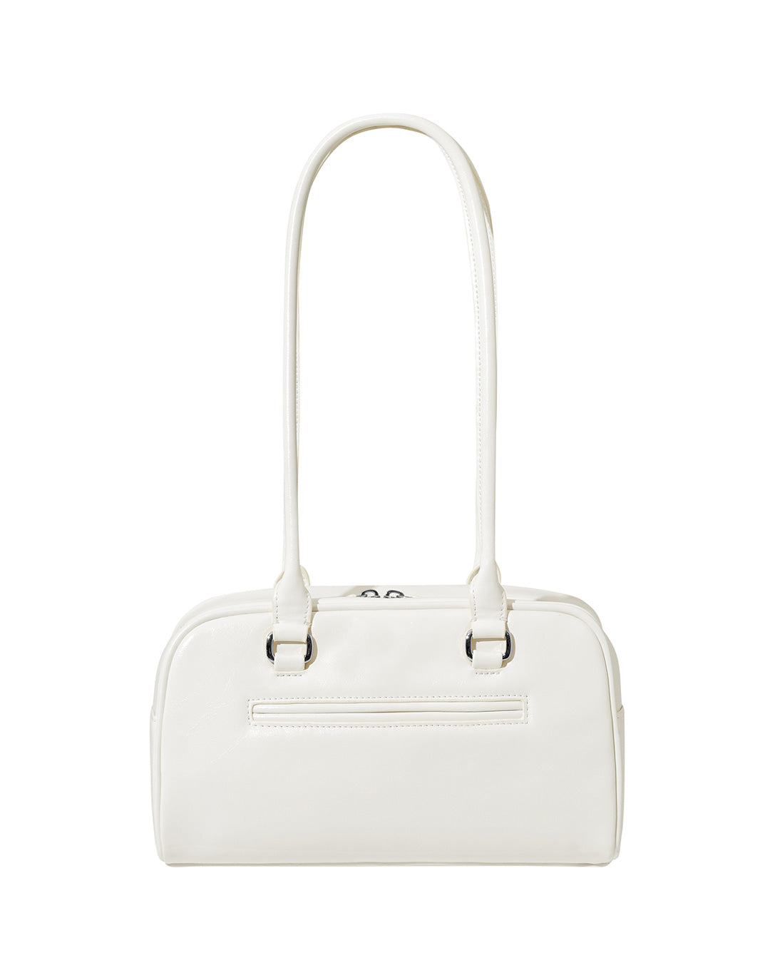 Stand Oil Chubby Bag — Quilted Bowling Crossbody — White