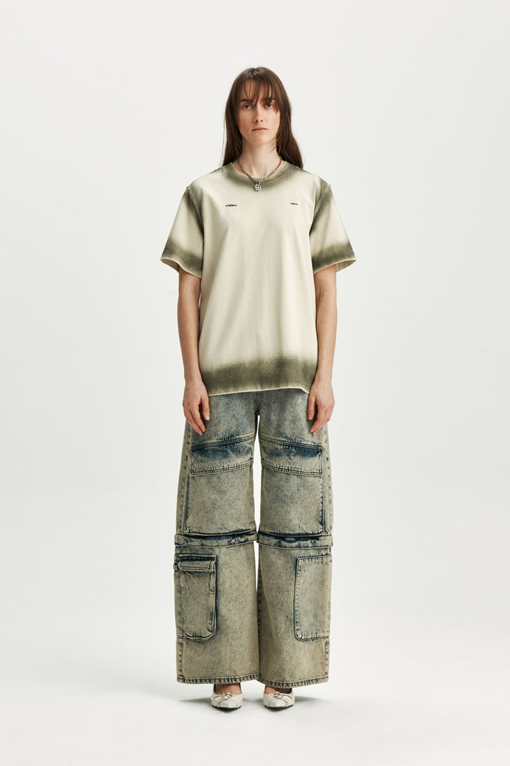 KIMMATIN Detachable Cargo Denim — Blue