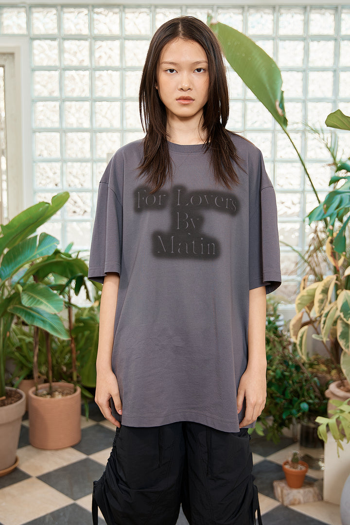 Matin Kim For Lovers Logo Point Top — Charcoal