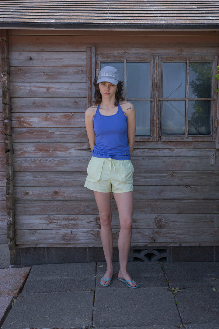 Matin Kim String Halter Neck Tank — Blue