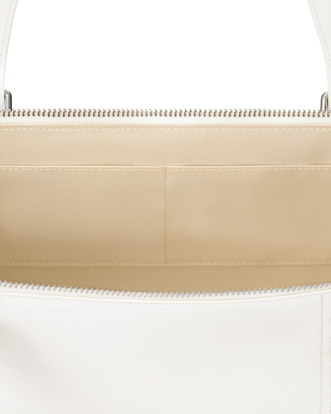 Stand Oil Boat Bag — Glossy Shoulder Crossbody — White