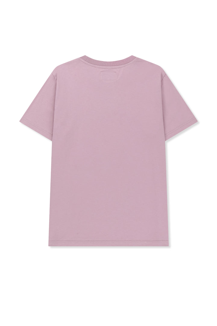 Matin Kim Applique Felt Logo Top — Pink