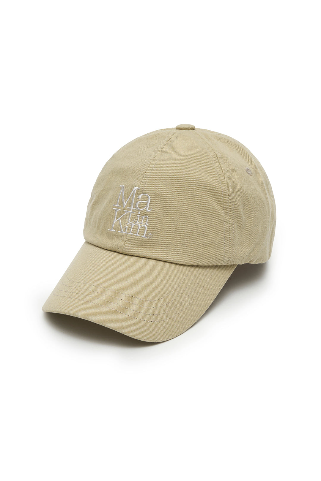 Matin Block Logo Ball Cap — Beige