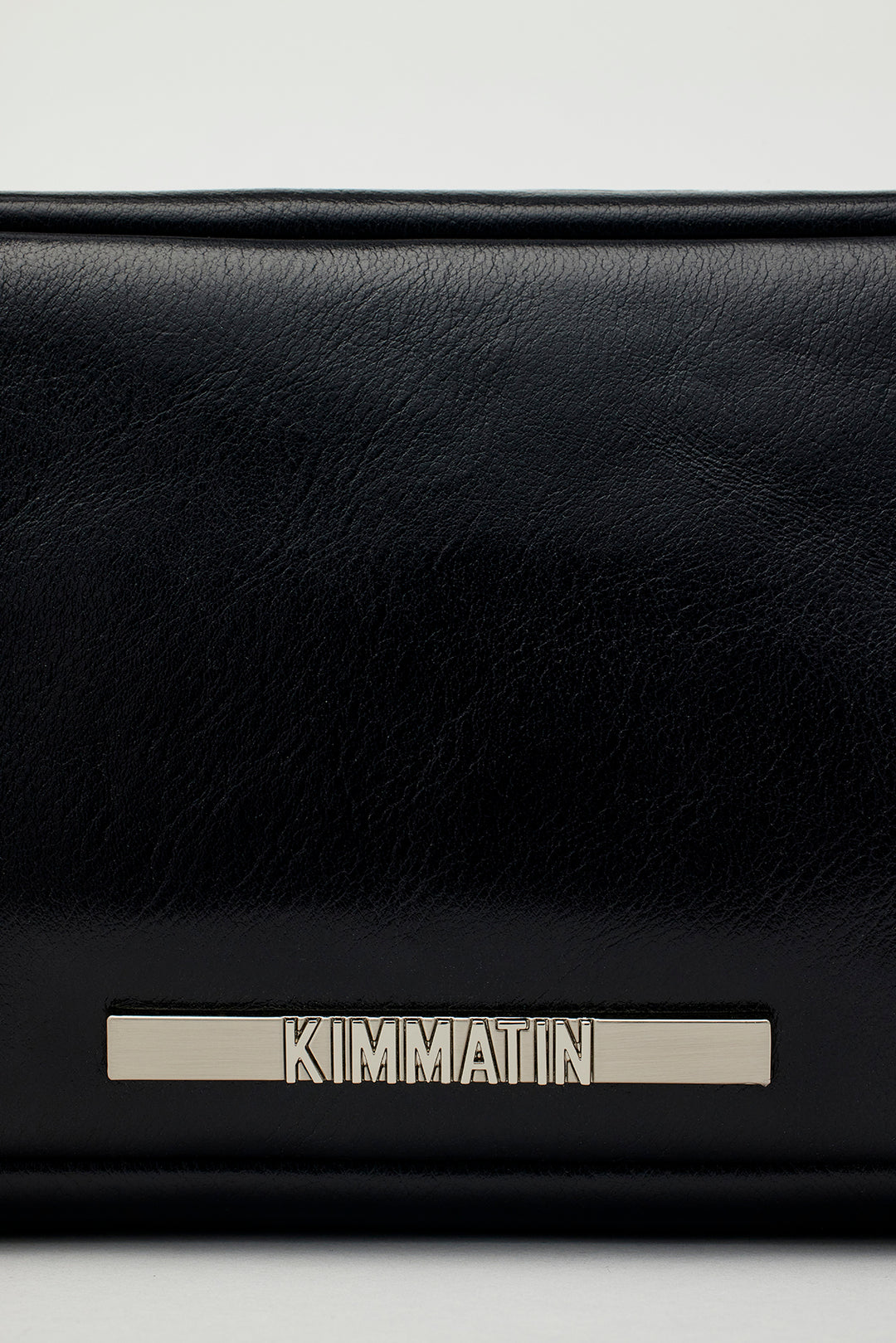 KIMMATIN Cowhide Leather Baguette Bag — Black