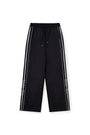 Matin Kim Side Logo Wide Track Pants — Black