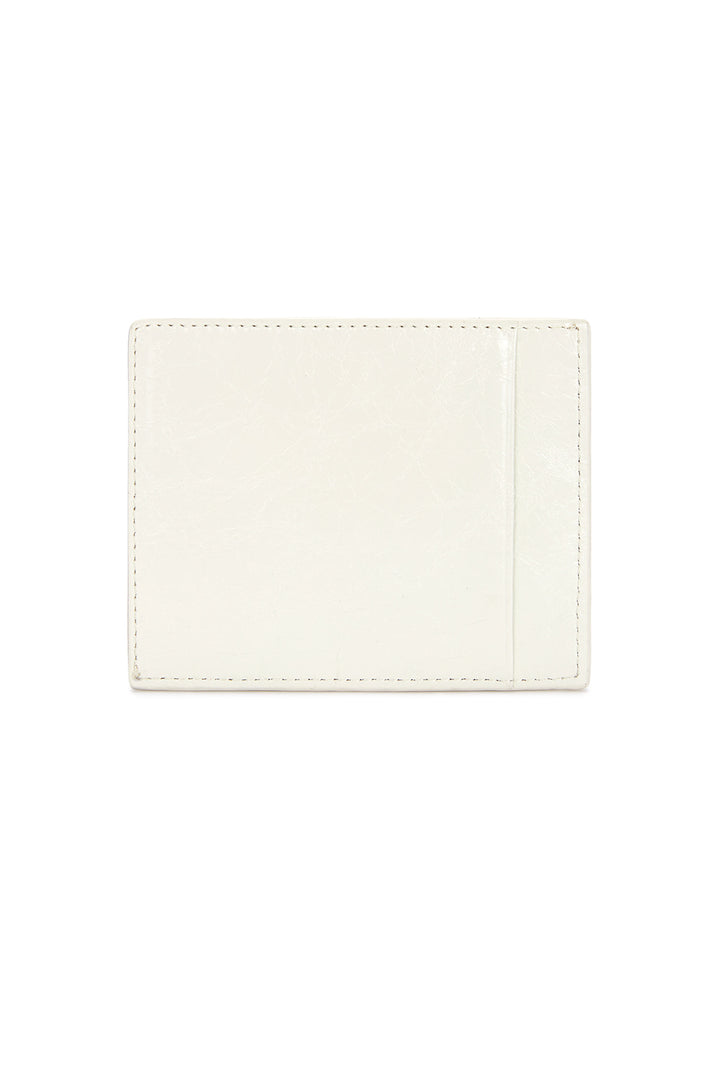 Matin Kim Glossy Slim Metal Card Holder — Ivory