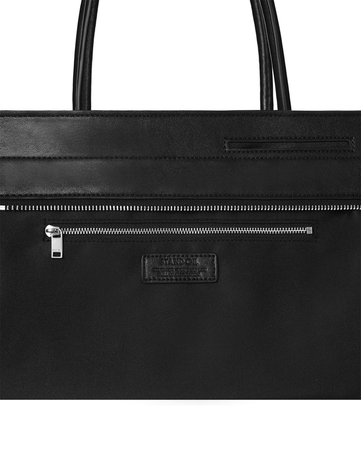 Stand Oil Linea Suede Crossbody Bag — Black