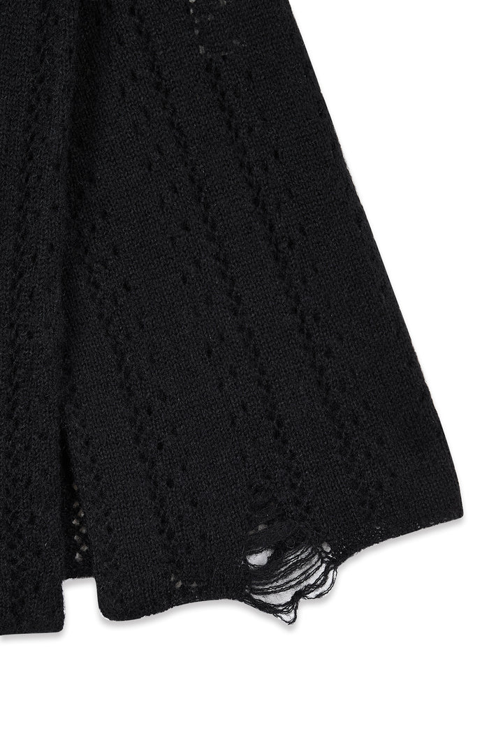 Matin Kim Punching Wrap Mini Skirt — Black