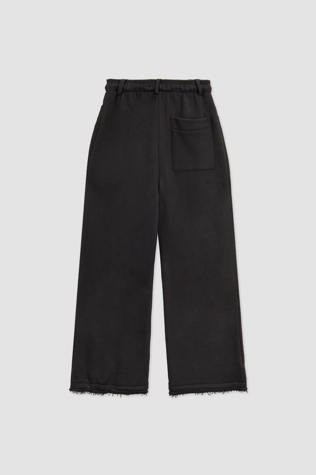 KIMMATIN Pocket Rivet Loose Fit Sweat Pants — Black