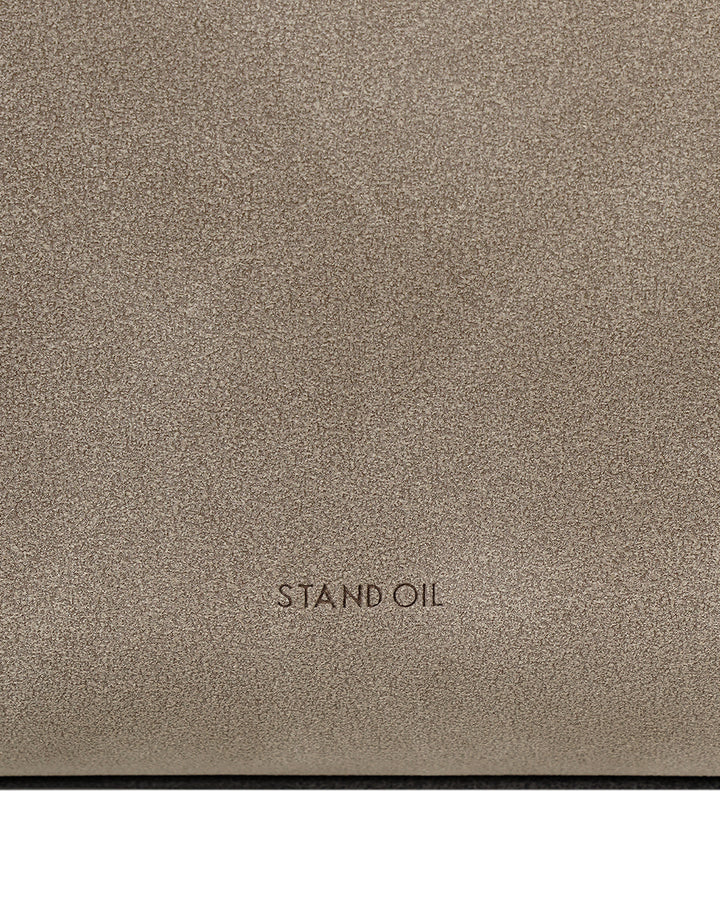 Stand Oil Seine Bag — Twisted Nubuck Crossbody — Taupe Combi
