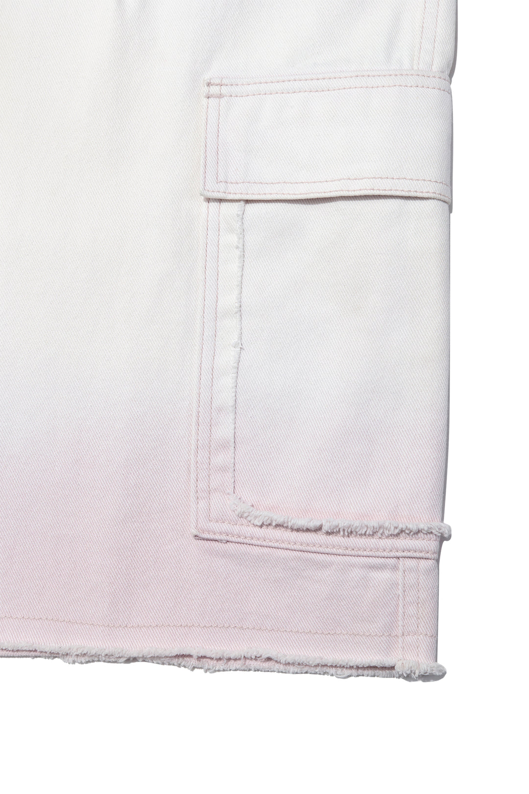 Matin Kim Color Brush Bermuda Denim Cargo — Pink