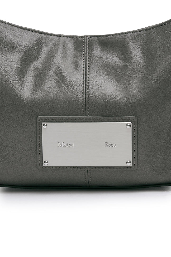 Matin Kim Eyelet Shirring Shoulder Bag — Gray