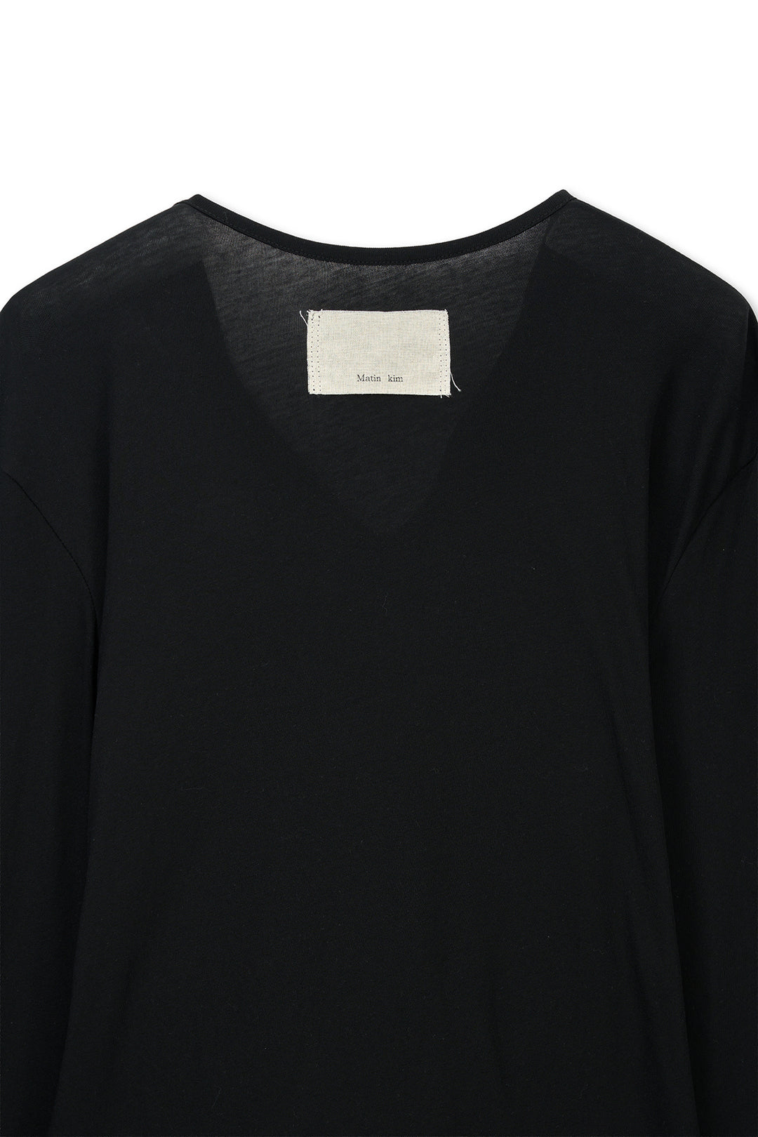 Matin Kim Tied Drapery Top — Black