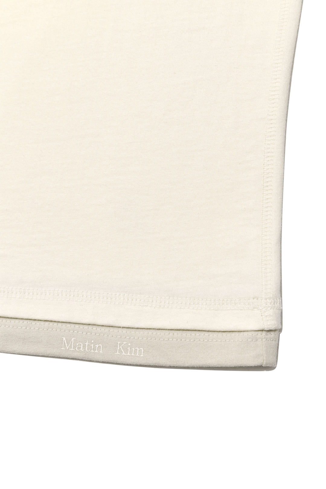 Matin Kim Color Point Layered Top — Ivory