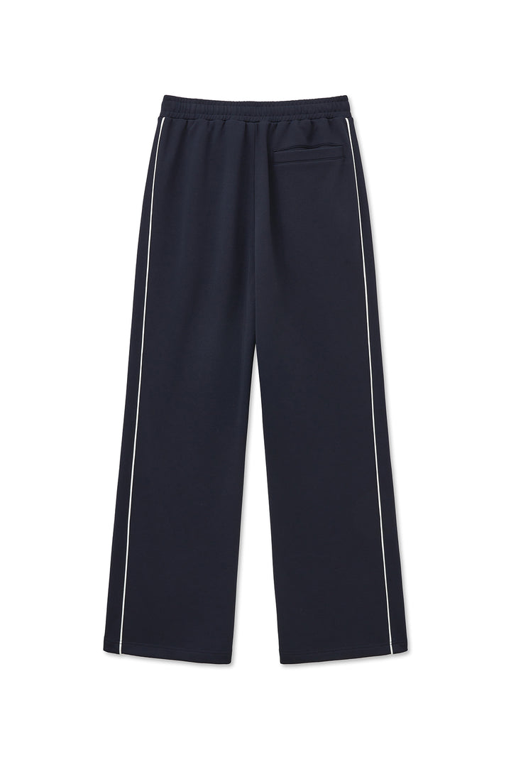 Matin Kim Heart Logo Track Pants — Navy blue