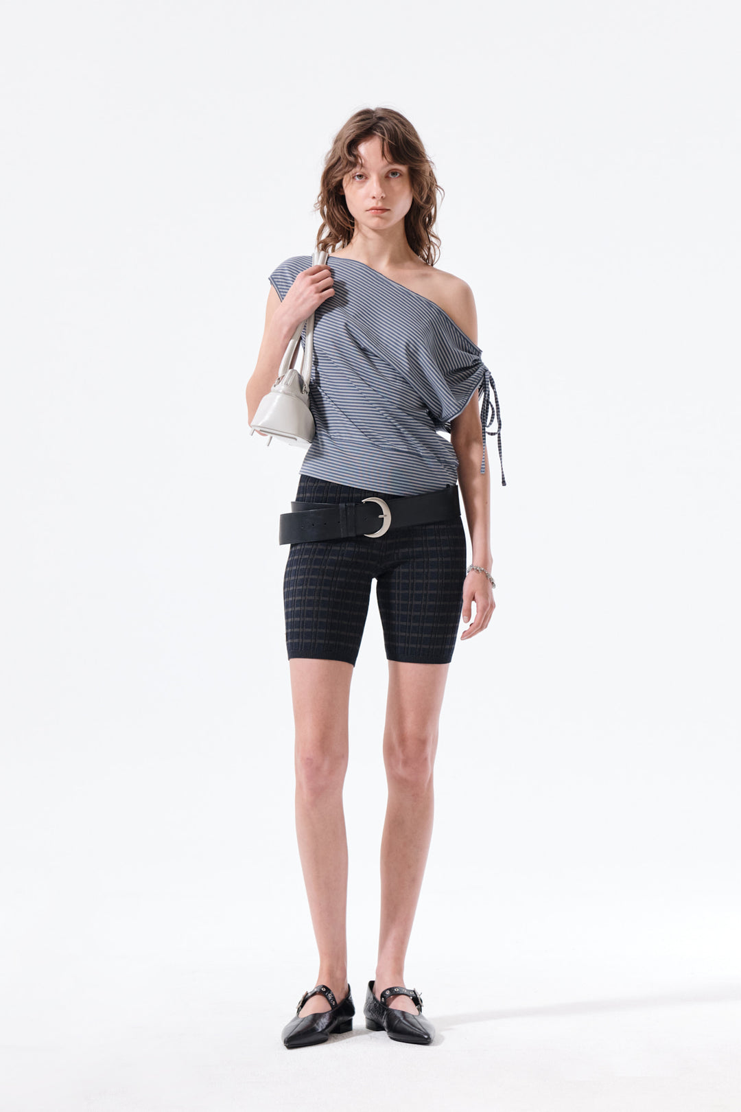 Matin Kim Draped Asymmetric Sleeveless Top — Blue