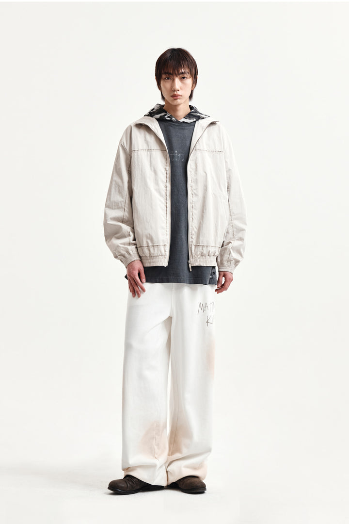 Matin Kim Embroidery Back Logo Jumper — Beige