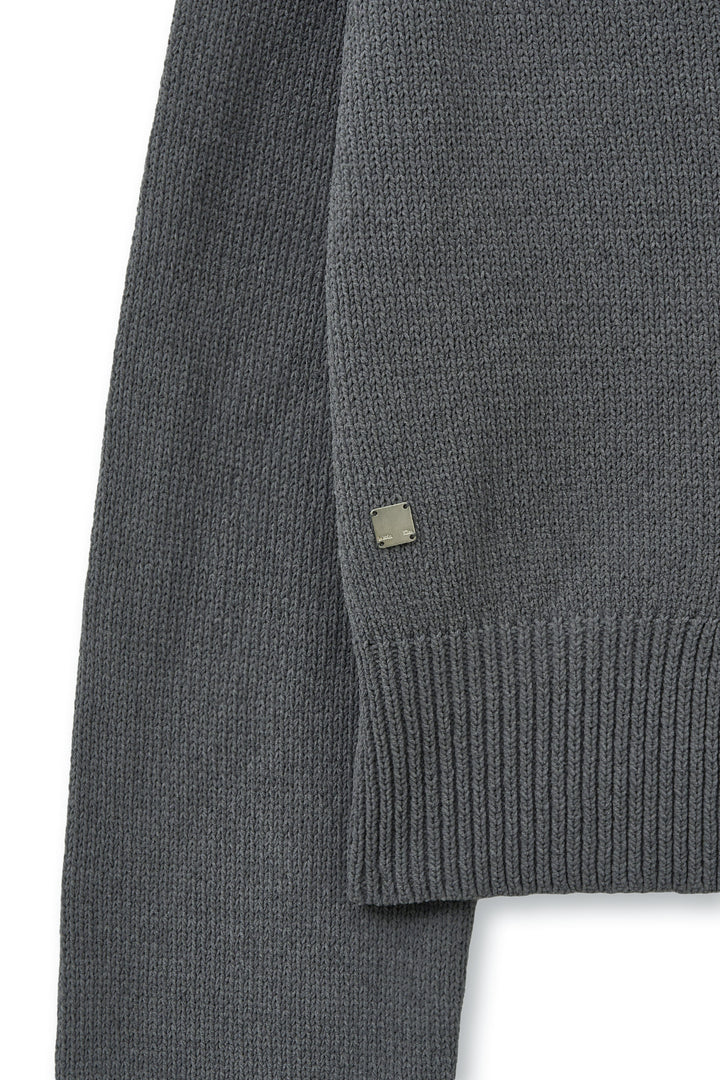 Matin Kim Hook Point Two Way Cross Cardigan — Gray