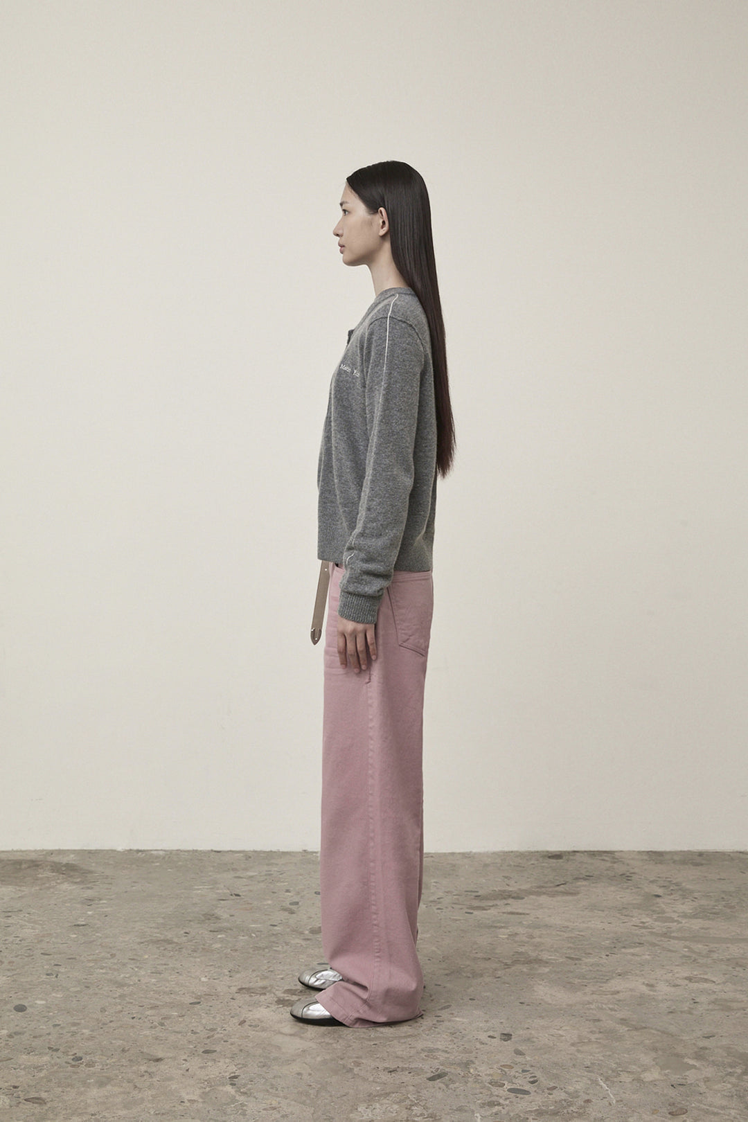 Matin Kim Color Point Washed Denim — Pink