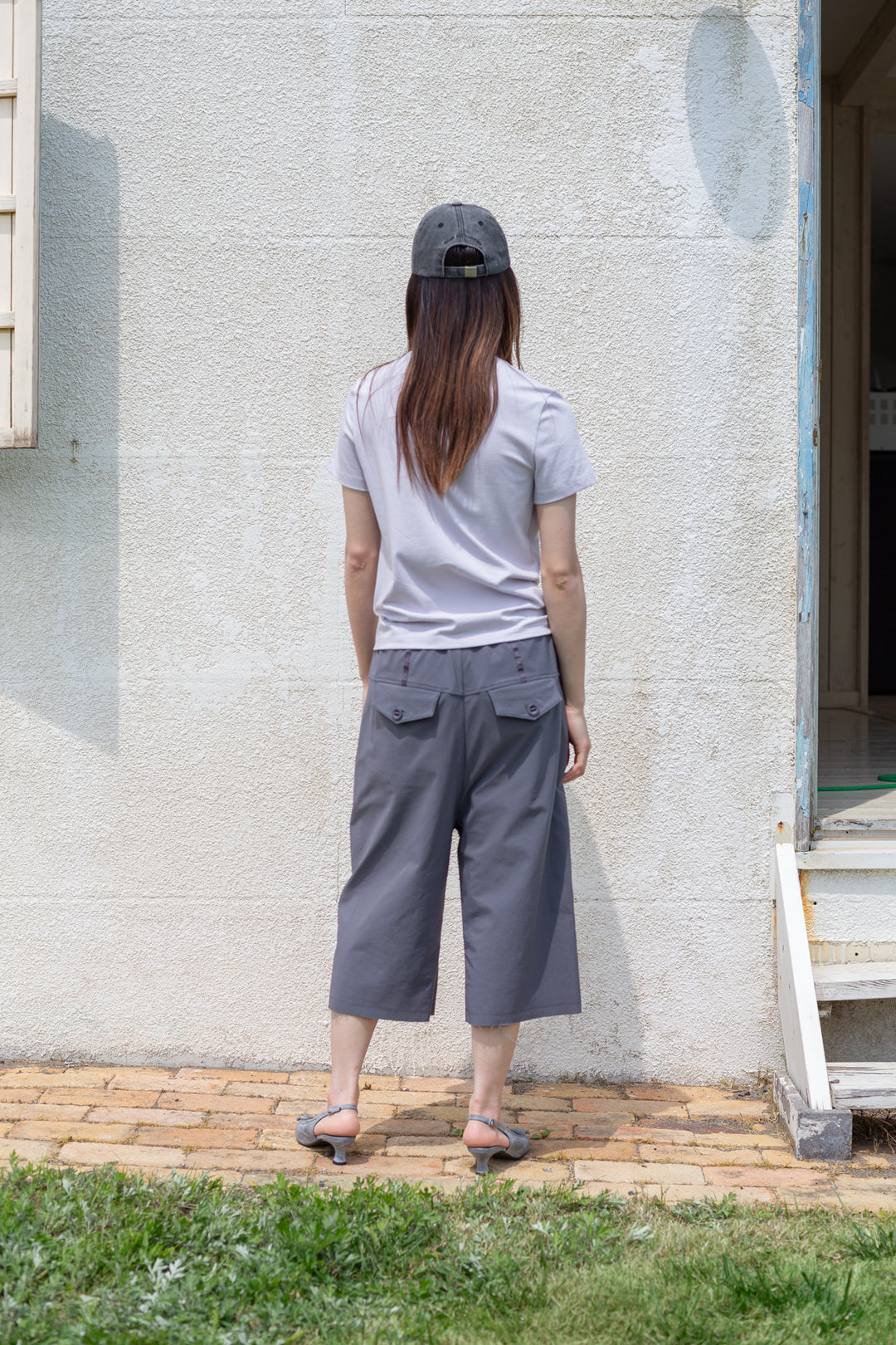 Matin Kim Appliqué Logo Patch Top in Lilac