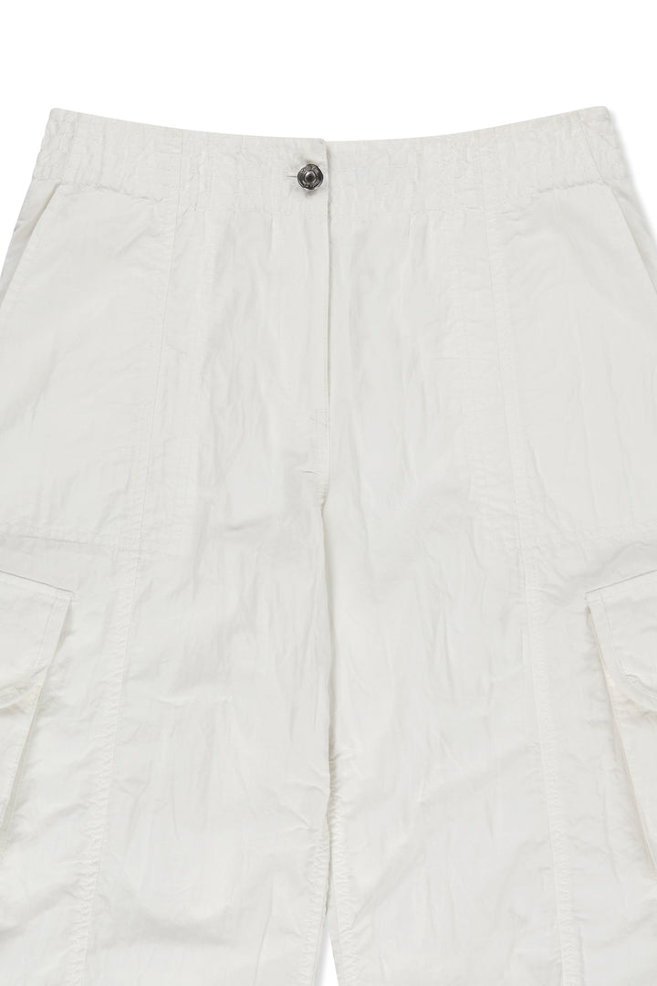 Matin Kim Crinkle Capri Pants — White