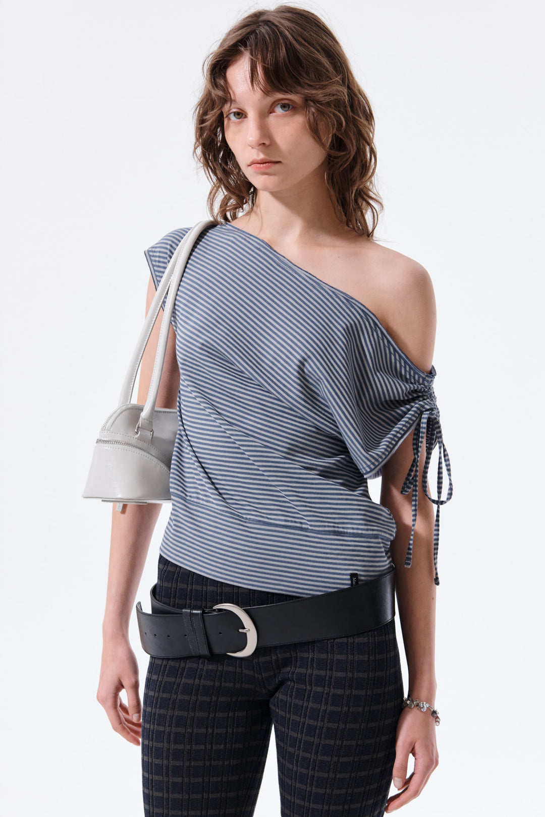 Matin Kim Draped Asymmetric Sleeveless Top — Blue