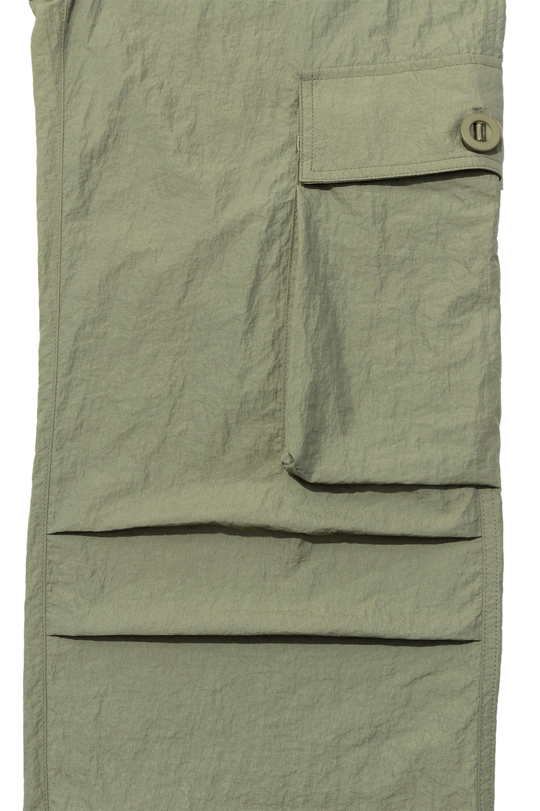 Matin Kim String Nylon Cargo Pants — Khaki