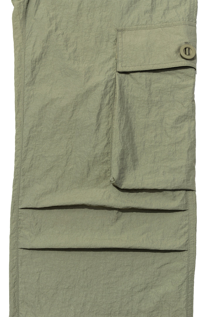 Matin Kim String Nylon Cargo Pants — Khaki